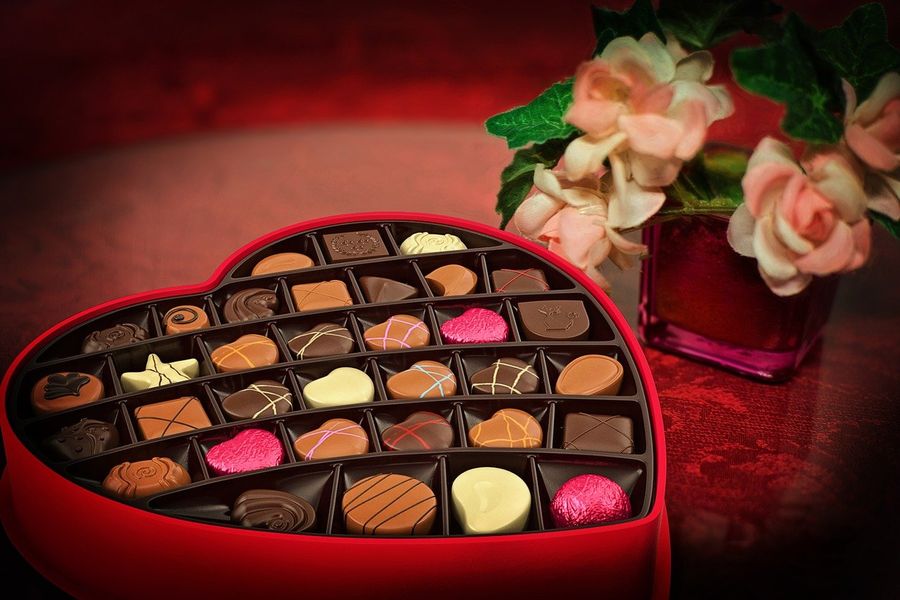 Walentynki czekoladki